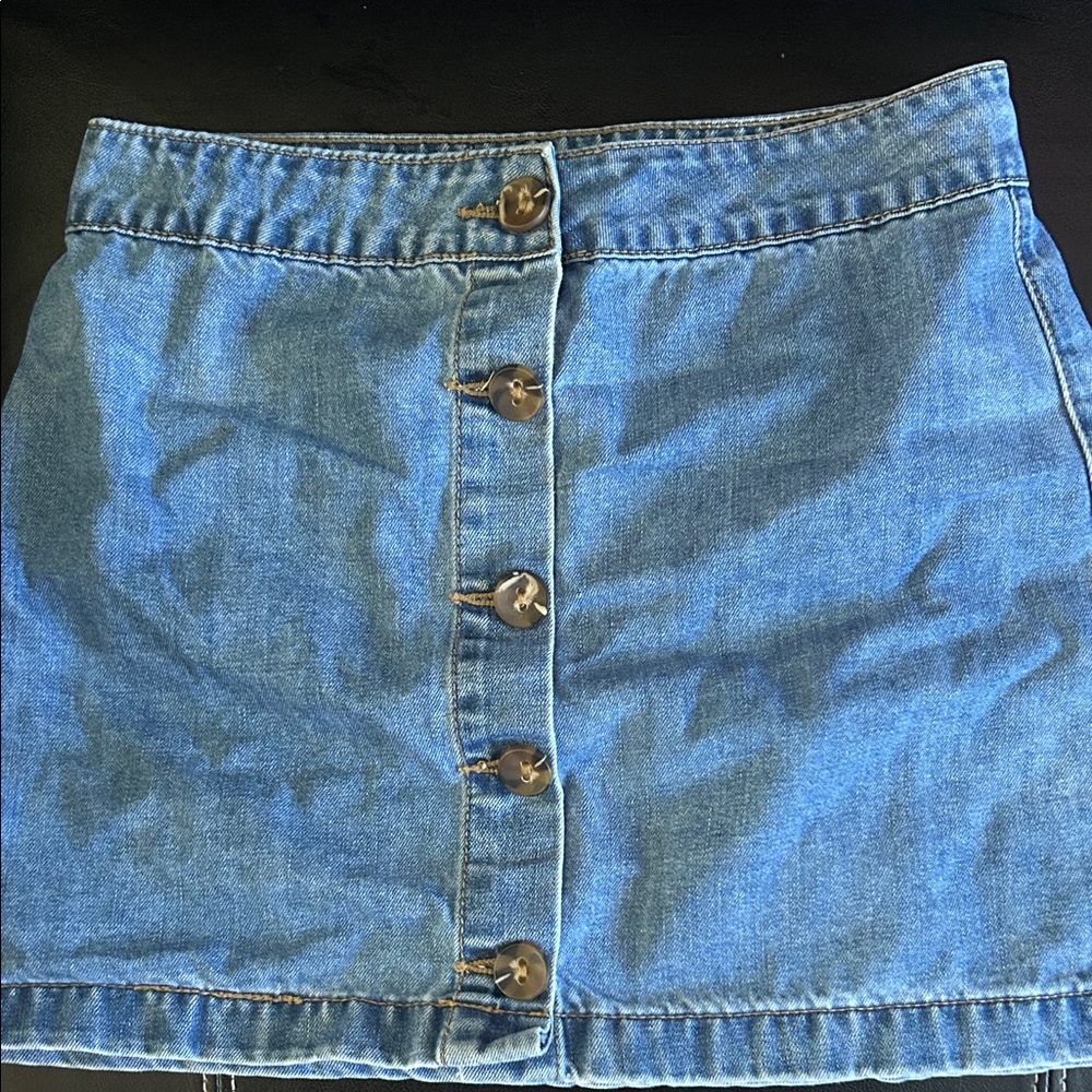 Forever 21 Blue Denim Mini Skirt